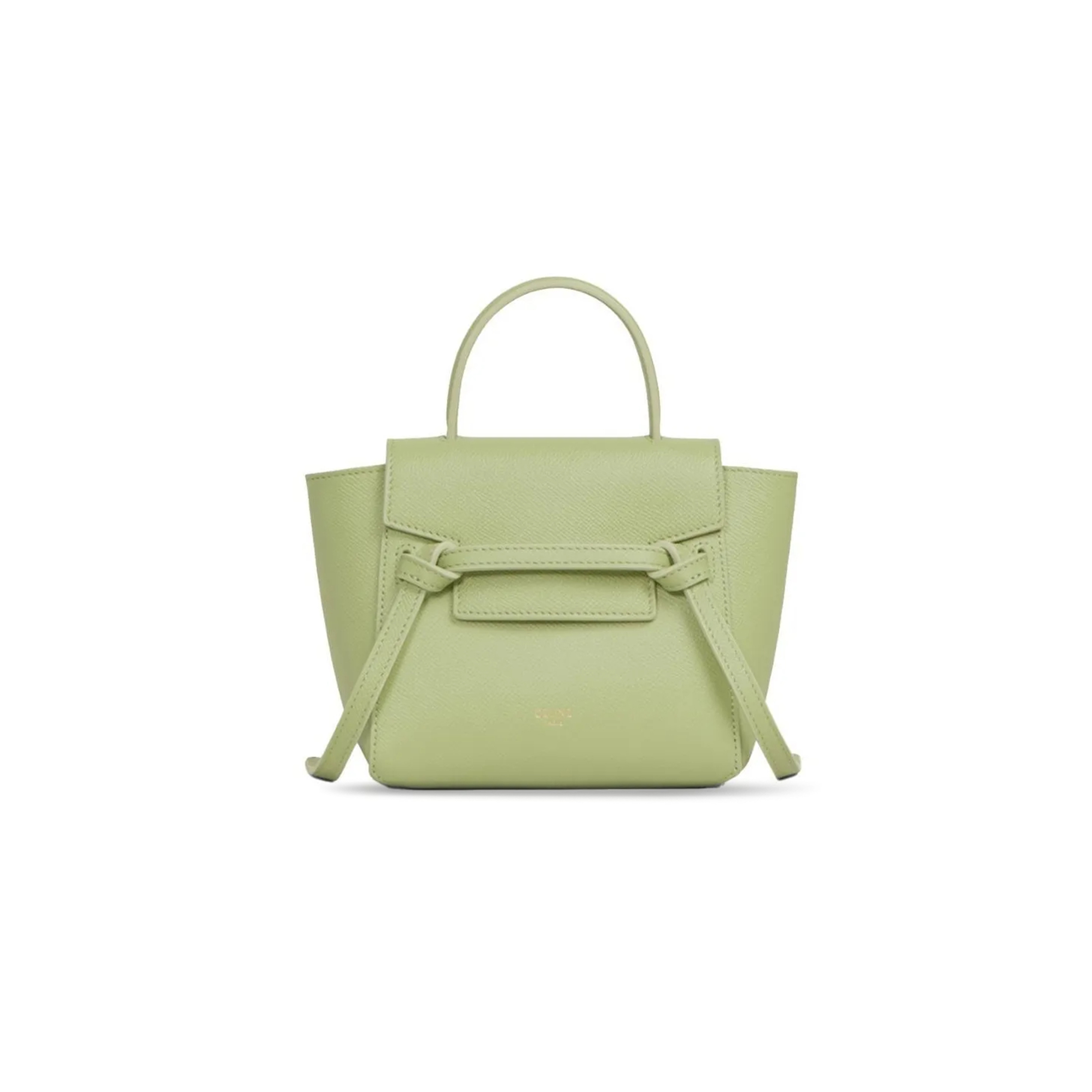 Ce**e pico belt tote in grained cowhide leather 194263zva.31sa (21*16*8cm)